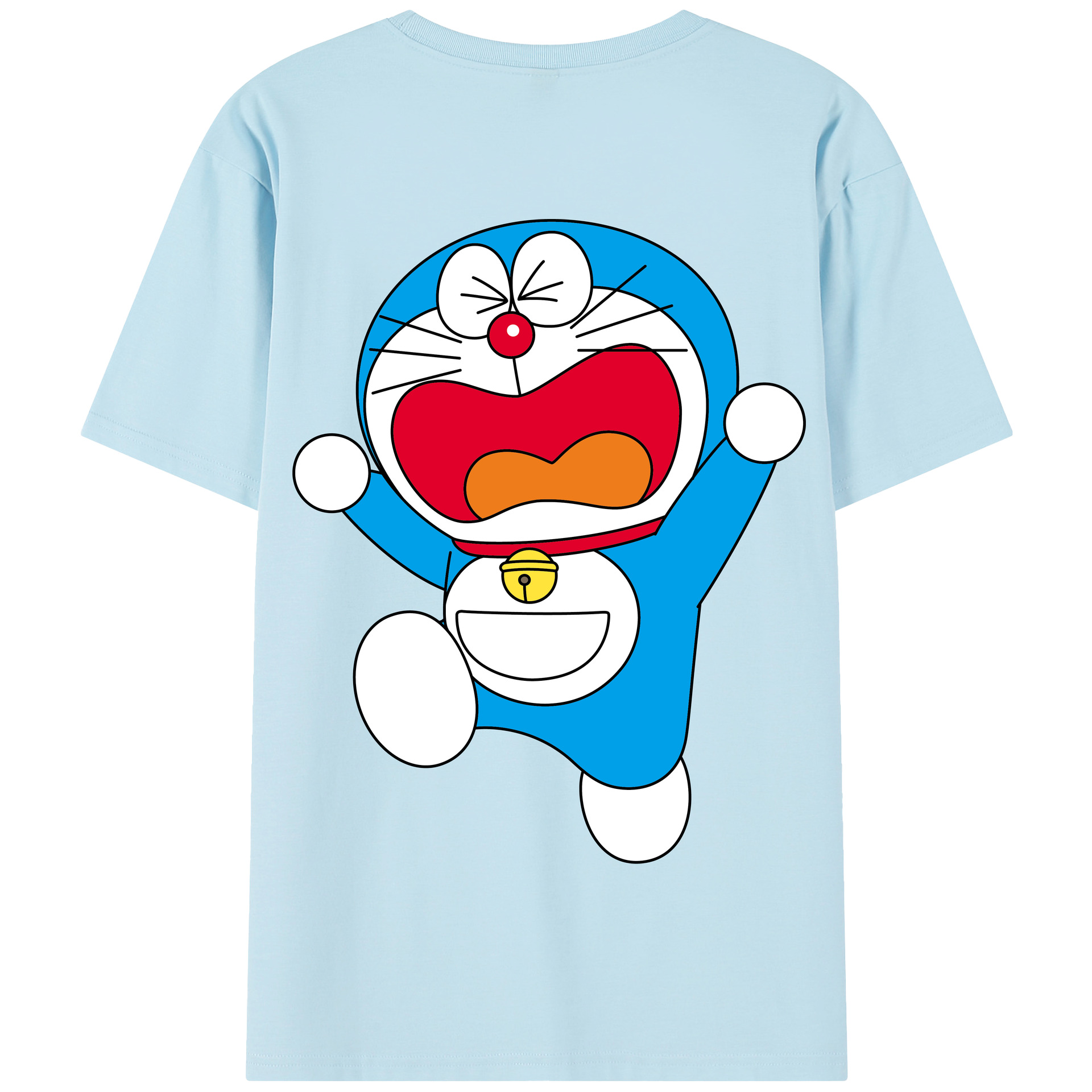 （画像用） ドラえもん Doraemon 綿100％半袖Tシャツ（背面プリント）